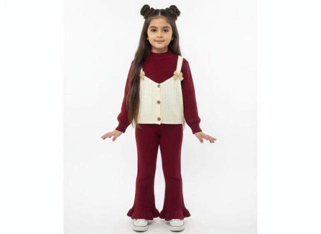 two-piece knitted outfit