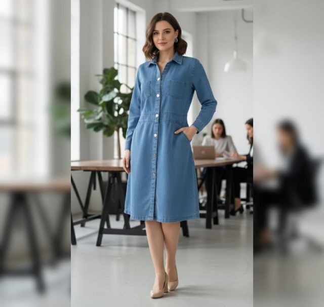 Denim Midi