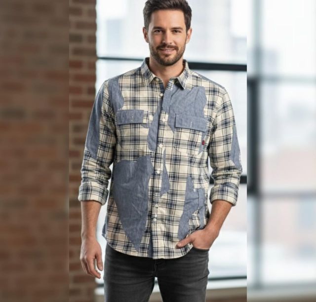 Men's Artisan Patchwork Shirt