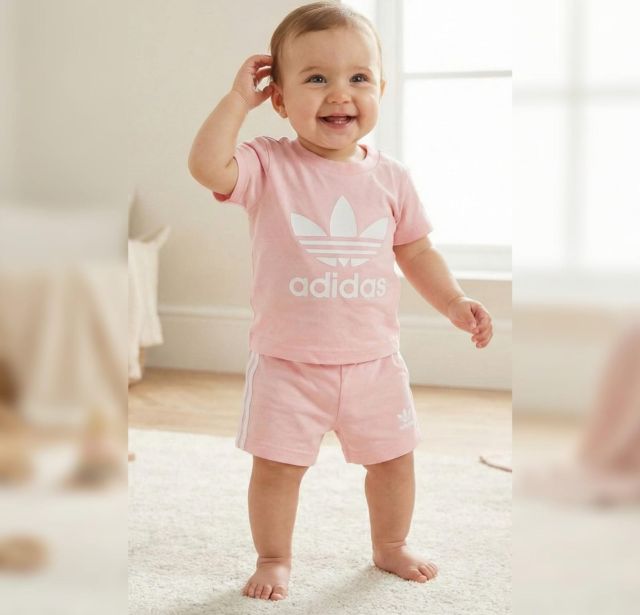 Baby Boy's Tee & Shorts Set.