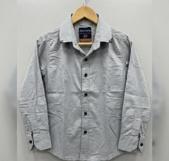 FORMAL PLAIN GREHY SHIRT