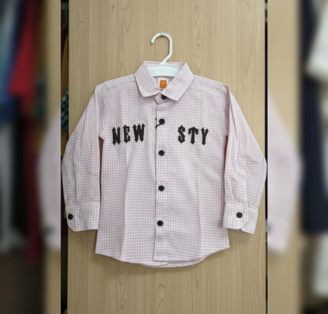 COTTON EMBIODRAIDED CHECK SHIRT
