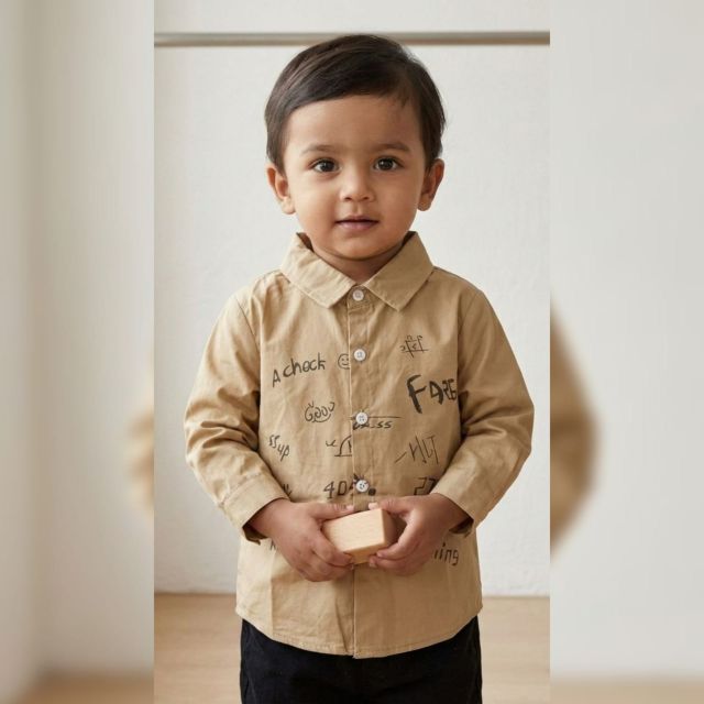 KIDS PRINTED SHIRT COTTON