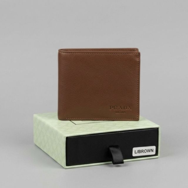 Prada Brown Leather Wallet