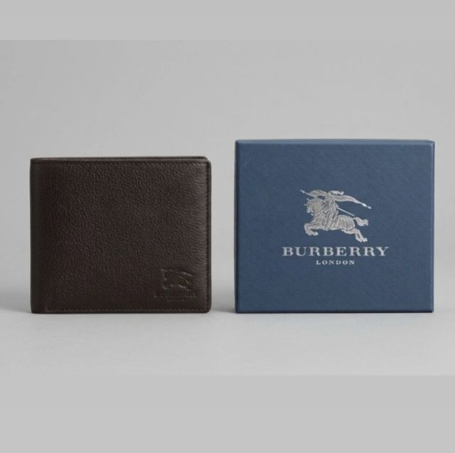 Burberry Dark Brown Leather Wallet